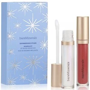 NWT BareMinerals 2-Pc. Shimmering Stars Mineralist Lip Gloss-Balm Set